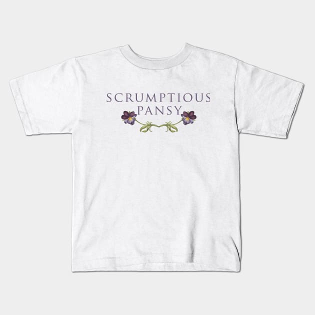 Scrumptious Pansy - Best Seller! Kids T-Shirt by DADDY DD